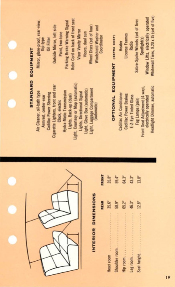1955 Cadillac Salesmans Data Book Page 118
